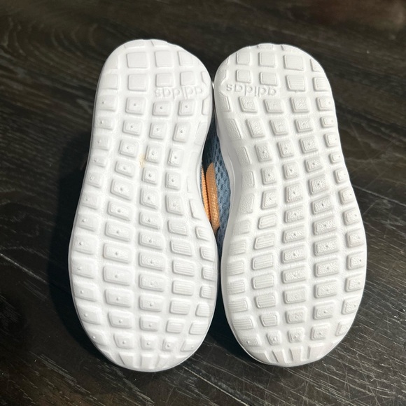 Adidas Toddler Lite Racer Sneakers in Blue and Orange - Picture 3 of 7